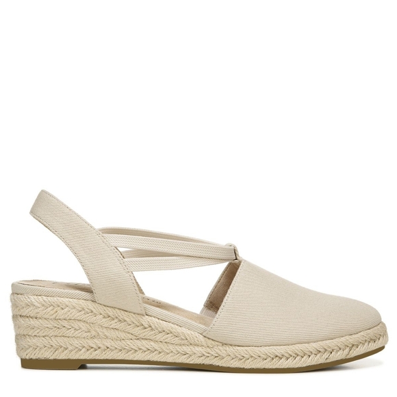 LifeStride Women's NIB Almond Milk Katrina 2 Espadrille Wedge Sandals Size 7.5M - Picture 5 of 16